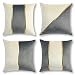JOTOM Federa per cuscino in velluto dorato, elegante stampa a caldo, cuscino decorativo per divano, federa per cuscino, stile geometrico, 45 x 45 cm, divano, sedia per esterni (grigio)