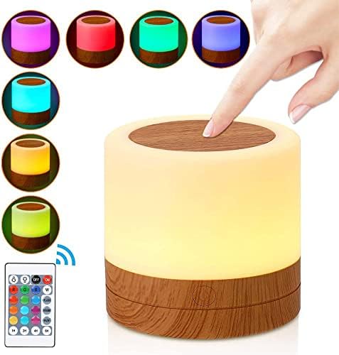 ベッドサイドランプ ナイトライト Ledランプ タッチ式 授乳用ライト リモコン付き 寝室間接照明 ルームランプ 13色変換 テーブルライト 明るさ調節 かんせつ照明 プレゼント 6h New売り切れる前に 自動オフタイマー1h Usb充電式 4h おしゃれ 白い 2h 省エネ 小さい 調