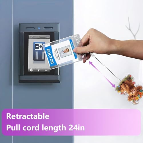 Lebeight BH-057 Cute Highland Cow Badge Reel Retractable For Nurse Rn Lpn Medical Worker & Nursing Student | Funny Animal Pediatric Cow Badge Holder thumb #4