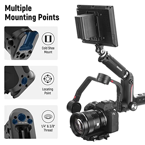 Neewer Sling Handle Grip For Weebill-S Only, Handgrip With Cold Shoe, 1/4" Thread, 1/4" Thumb Screw, 3/8" Arri Locating Holes And Anti Twist Pins Compatible With Zhiyun Weebill-S Gimbal Stabilizer #TOP3