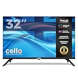 Cello C3225TZ Frameless 32 Inch HD Ready Smart TV Powered by Tizen Operating System Cloud Gaming Without Console - Bluetooth, HDMI, USB & Wi-Fi Connectivity Made in UK, Model Year 2025
