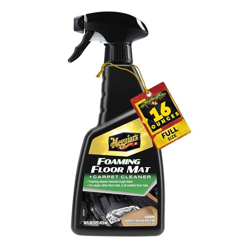 Meguiar's Foaming Floor Mat + Carpet Cleaner, 16oz BT, 6/CV