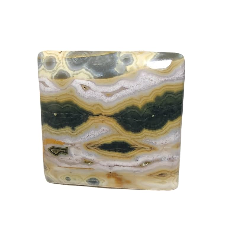 Jaspe océan naturel cabochon pierre précieuse en vrac bricolage bijoux 31x30mm