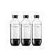 Sodastream Set 3 bottiglie Universali per gasatore d'acqua Sodastream, Capienza...