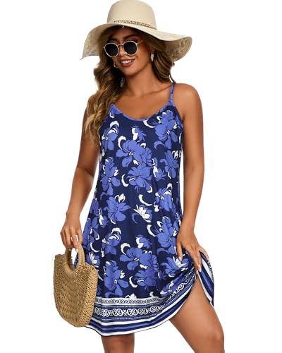 Image of JOELLYUS Womens Spaghetti Strap Dress Summer Dresses Beach Cover Ups Casual Sundresses with Pockets 2026