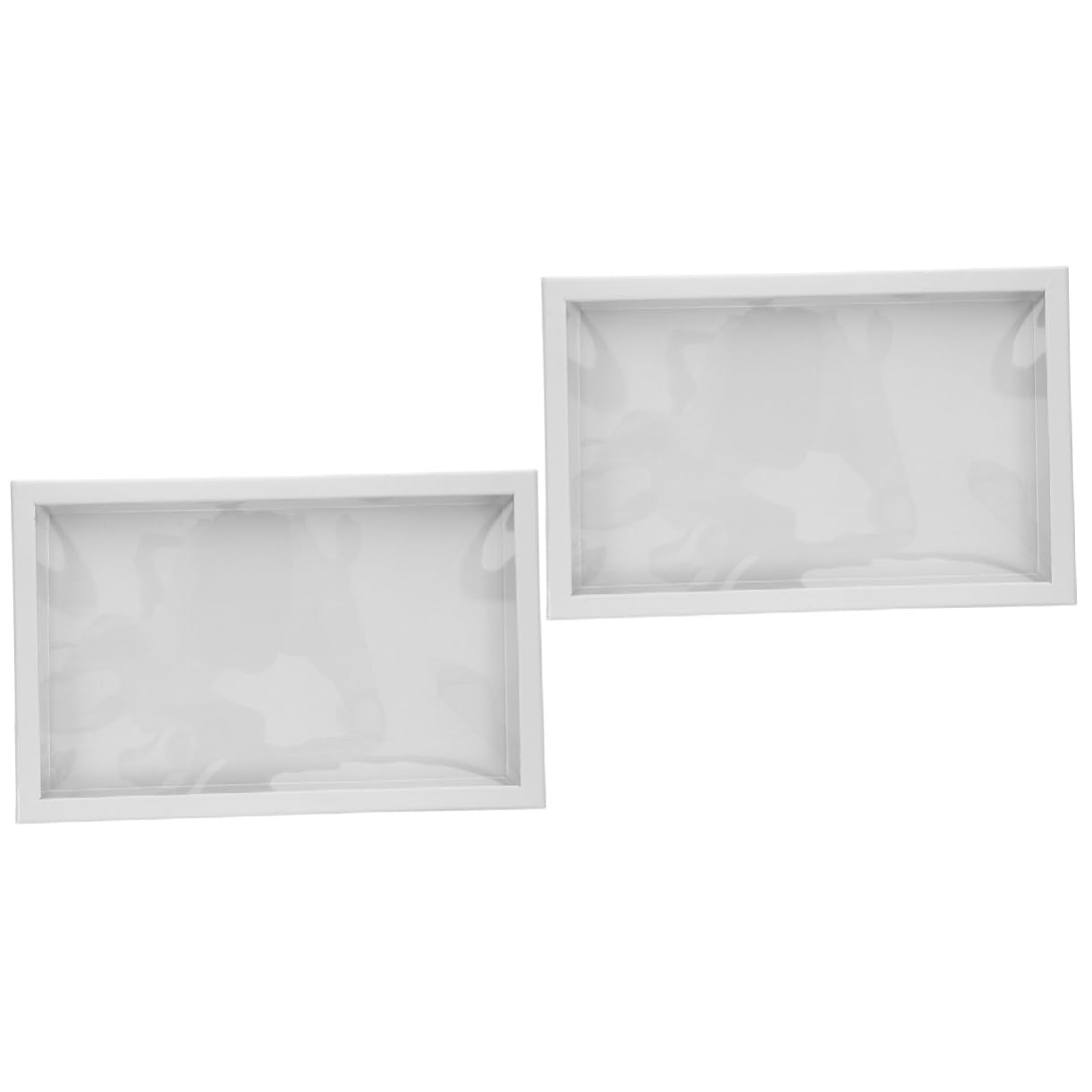 Homoyoyo 2 Pezzi Scatola Organizer Trasparente per Espositore per Collane e Design e Fessure Sistemazione per Ragazze