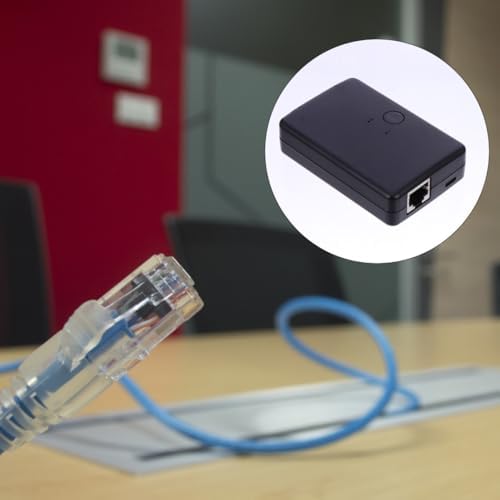 TOMETURE Portable 2 in 1 Ethernet Splitter Hub with 2 Ports Abs Material Physical Isolation and No Electrical Interference for Business Travel and Networking Applications — view 6