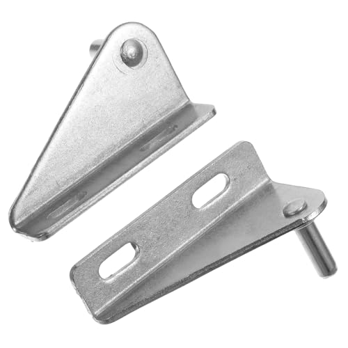 ABOOFAN 2 Piezas bisagra de la puerta del refrigerador bisagra de nevera profesional congeladores hielo bisagra reemplazable del congelador bisagras de acero inoxidable Plata