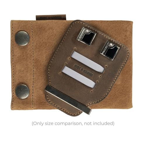 Organizador de viaje compacto para caballeros en cuero miniatura 2