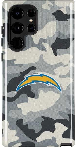 Skinit Impact Phone Case Compatible with Galaxy S24 Ultra - Officially Licensed NFL Los Angeles Chargers Camo Design