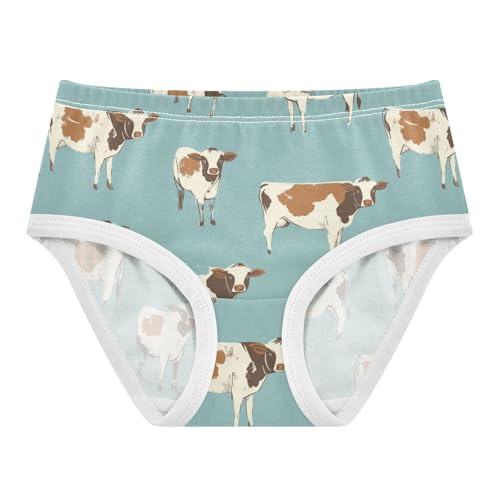 Wusikd Cows Girls' Underwear Cotton Girls Briefs Soft Toddler Underwear 2T
