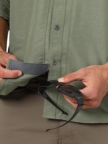 ATG by Wrangler Men's Long Sleeve Mixed Material Shirt