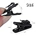 MUZHI Headphone Clip,Small Cable Clothing Clips,Earbud Clip to Keep Earphone/Microphone Cord in Place for 1.5mm Wire Diameter Round Wire Earphone 1 Inch Length,20Pcs (Black)