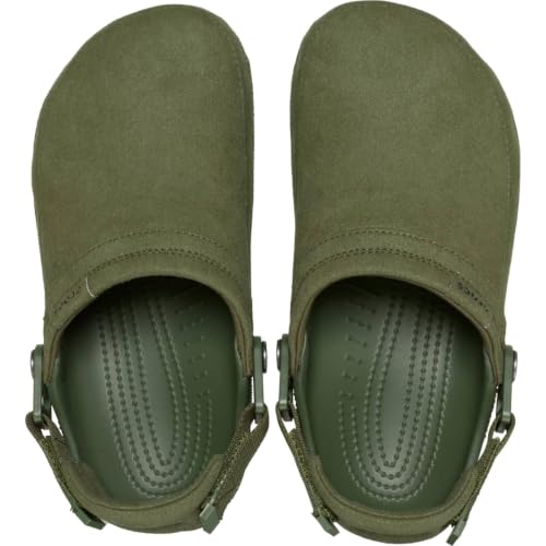 Image of Crocs Unisex-Adult Classic Crafted Canvas & Suede Clogs