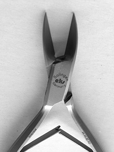 HiTech Design Eckenzange Nagelzange Griffige Präzision für die Fußpflege, Zange 13cm