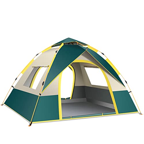 Carpa automática pop up para camping, 1-2 personas, verde oscuro miniatura 1