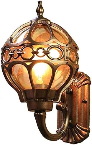 Mediterranean Waterproof Outdoor Wall Sconce - Retro European-Style Globe Light