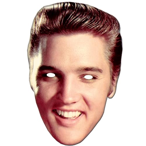 STAR CUTOUTS 6 x Elvis Presley Party and Gift The King Masks