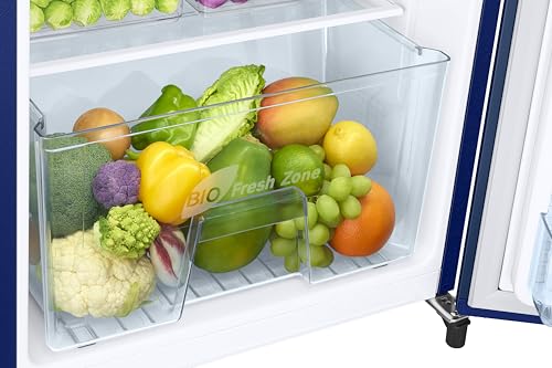 Image of Samsung 183 L, 1 Star, Digital Inverter, Direct-Cool Single Door Refrigerator (RR19H2YC1CU /NL, Camellia Blue, Single Touch Defrost, 2026 Model)