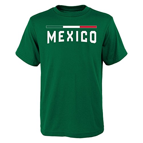 World Cup Soccer Mexico Kids & Youth "Color Bar" Tee, Hunter Green, Kids