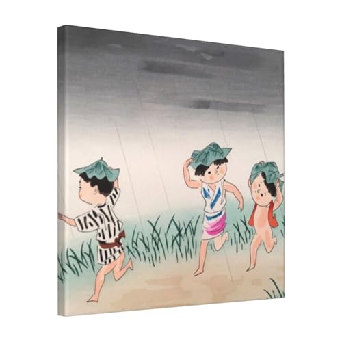 �G�� �t���[�������� ������ �u�[���� �s�ӂ̉J�v �L�����o�X�A�[�g �A�[�g�p�l�� �ǉ� �Ǌ|�� �G ���_���A�[�g �ŉ� �Ǐ��� ���E�̖��� �|�X�^�[ 40x40cm