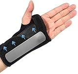 SCHÜTZEN UND STABILISIEREN HANDGELENK: Diese ergonomische Handschiene gibt Ihrem verletzten Handgelenk die Unterstützung, die es im Schlaf oder in der Ruhe benötigt. Lindert handgelenk schmerzen und Schwellungen und es hat wunderbar funktioniert, wie z. B. Karpaltunnelsyndrom, Handgelenksfrakturen, Verstauchung des Handgelenk, Verletzungen durch wiederholten Stress oder rheumatoide Arthritis, wobei alle Bewegungen von Daumen, Handgelenk und Finger erhalten bleiben