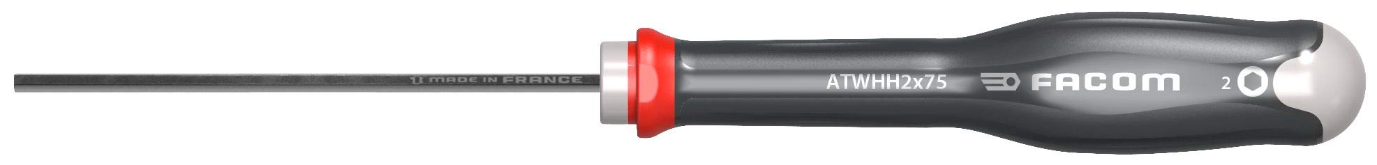 Facom Black, Red Atwhh 2 X 75 Mm Protwist Screwdriver 6-Sided Ended