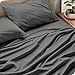 Bare Home Split King Sheet Set - 1800 Ultra-Soft Microfiber Split King Bed Sheets - Double Brushed - Deep Pockets - Easy Fit - 5 Piece Set - Bedding Sheets & Pillowcases (Split King, Grey)
