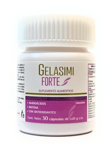 Antioxidants and Amino acids Supplement for Hair and Nails and Biotin for Skin Health Compare to GELASIM Forte 30CAP