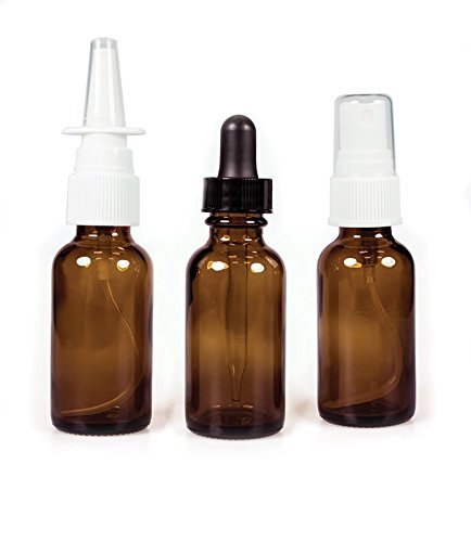 3 Bottle Kit (Nasal Atomizer, Fine Mist Sprayer, Ear/Eye Dropper)