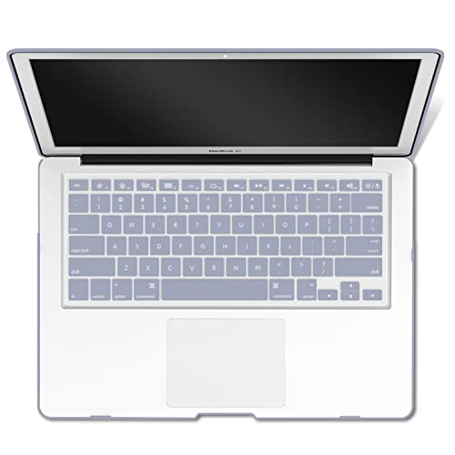 IBENZER Compatible with Old Version MacBook Air 13 Inch Case (2010-2017 Release). Models: A1466 / A1369, Plastic Hard Shell Case with Keyboard Cover for Mac Air 13, Lavender Grey, A13LVGY+1 by IBENZER - Image 7