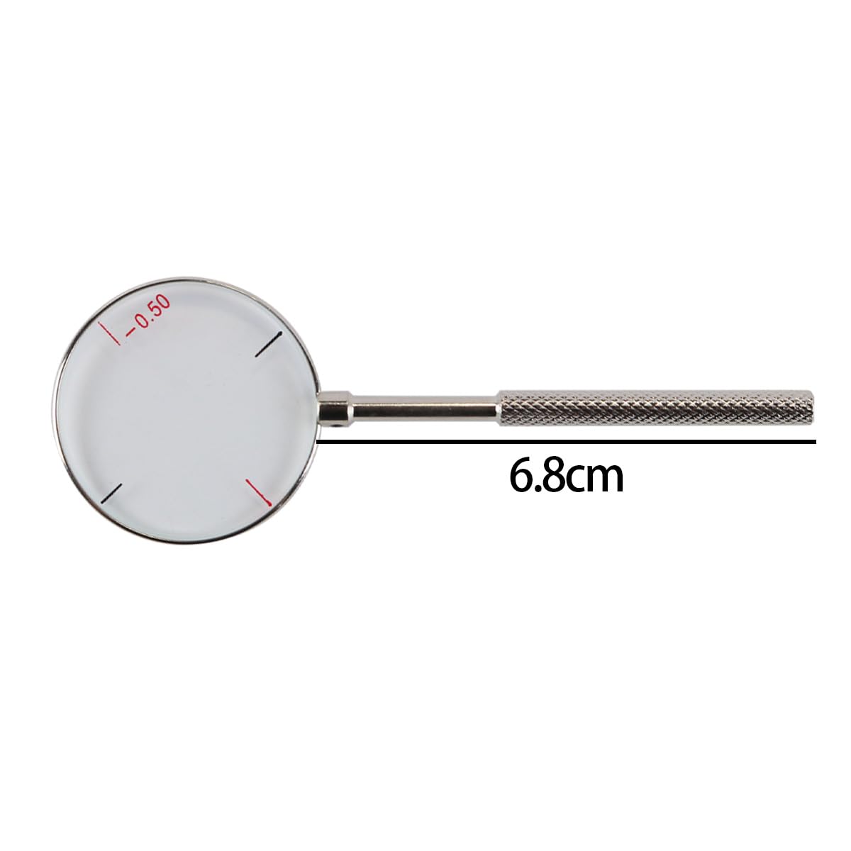 Gorise Juego de 2 Lentes ópticas cilíndricas Cruzadas Redondas, Kit de optometría dioptría 025 05, Cilindro Cruzado