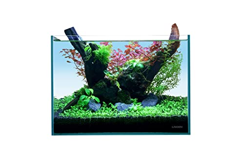 Landen 36N 5 Gallon Rimless Low Iron Aquarium Tank, 14.2" W × 8.7" D × 10.2" H (36Cm X 22Cm X 26Cm) 5Mm Thickness With Black Nano Foam Leveling Mat Included 111002 #TOP6