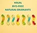 Gummy Worms Bulk Bag Dye Free Candy, Halal Gummies Gummy Worms 2.2 Pounds