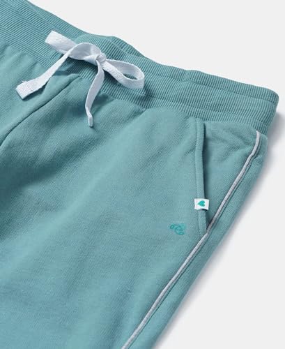 Image of Jockey AG68 Girls Super Combed Cotton French Terry Graphic Printed Relaxed Fit Joggers