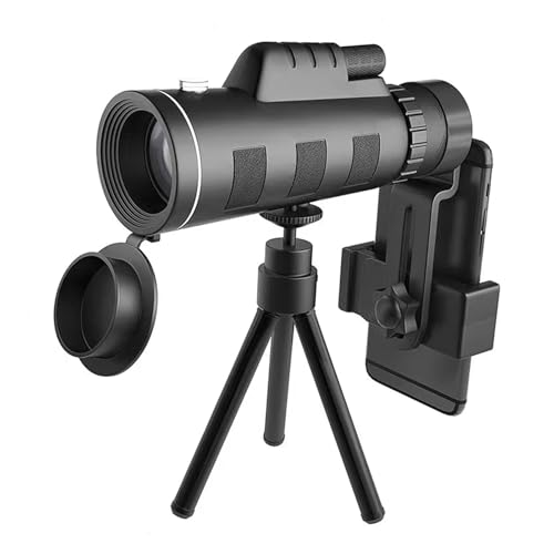 Telescopio monoculare potente 80x100 HD da campeggio impermeabile portatile a raggio per esterni con treppiede in lega di alluminio lungo