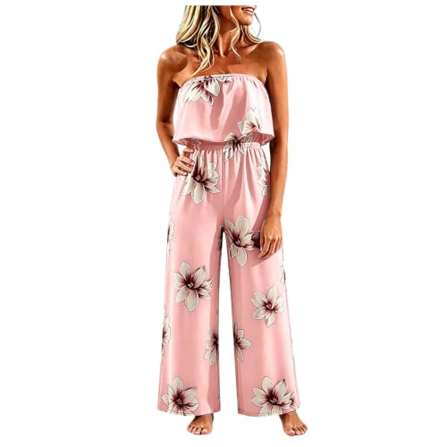 Mono corto bohemio con tirantes ajustables y cintura fruncida para mujer