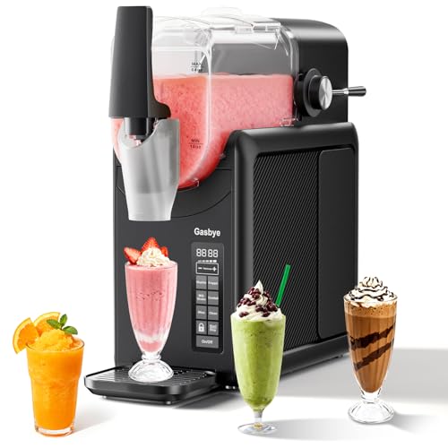 Gasbye Slushie Machine No Ice Needed, 88-OZ Large Capacity, Rapid Cool, LED Display, Frozen Drink...