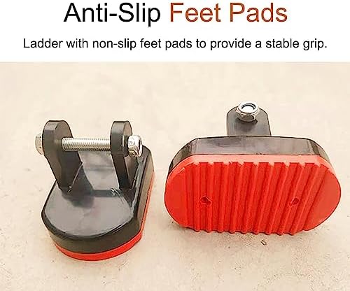 Solid Wood Bunk Bed Ladder, Non-Slip Feet Pads, Multi-Function Replacement, 59" High Straight Ladder for Bunk Beds, Durable and Safe Design, Easy to Use