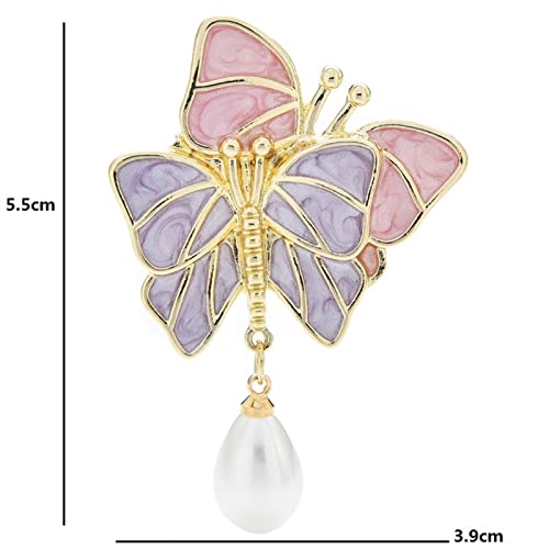 Broche dames perle goutte d'eau pour fixer un cardigan ouvert avec style