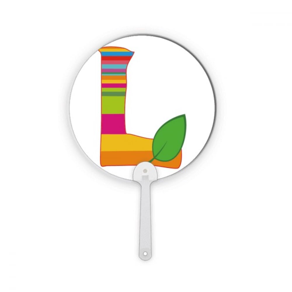 Éventail rond alphabet orange idée cadeau mignon pour anniversaire