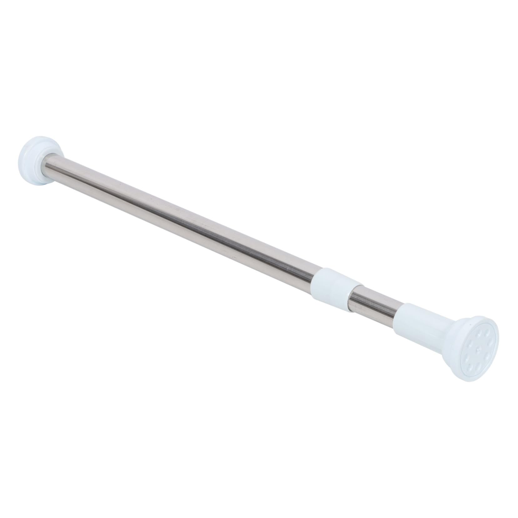 Barre réglable robuste en inox sans perçage pour rideaux de douche stables