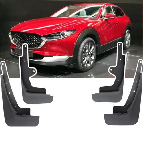 Guardabarros para CX-30 2020-2021 con protectores de salpicaduras para accesorios traseros 2