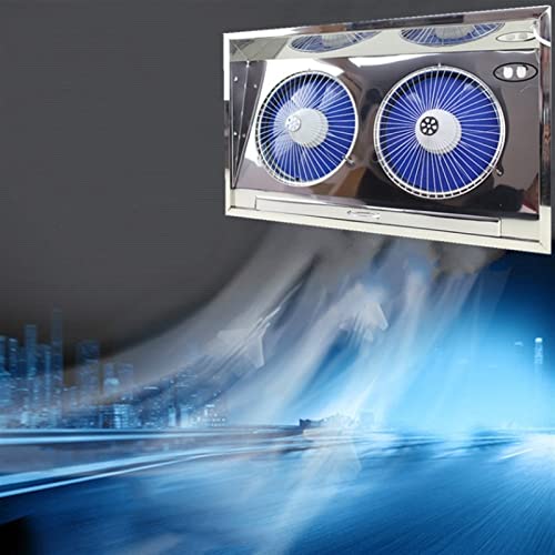 Extractor de ventilación con panel de acero inoxidable 304, doble fila para cocina y baño miniatura 7