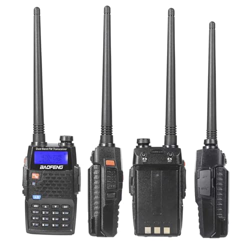 Image of Baofeng UV-5RE Plus 8W Dual Band 2 Way Radio Long Range Handheld Ham Radios | Rechargeable Walkie Talkies for Adults, Amateur, Portable, for Hiking Camping Skiing Trip Survival Hunting Gear Black 6 Pack