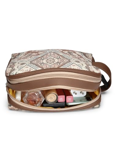 Image of ASIAN Premium Brown Textured Sling Pouch | Compact, Stylish & Travel-Ready Bag for Women and Girls