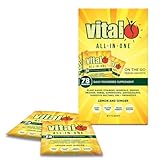 Vital All-in-One Daily Health Supplement Supergreens Powder, Greens Superfood with Probiotics and Natural Energy Support with Fruits & Veggies for Women & Men - Lemon & Ginger, 10 g (30 Pack)