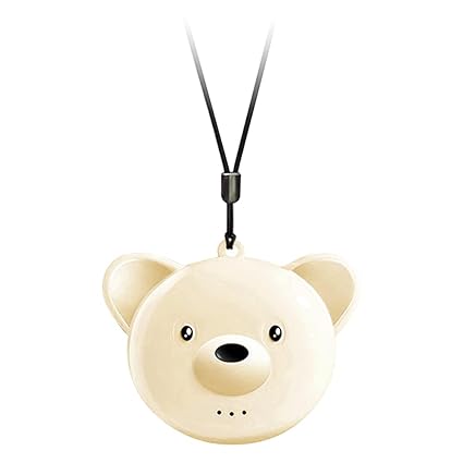 Ubervia Air Purifier Portable Air Purifier Mini Small Bear Negative Oxygen Ion Purifier Eliminate Formaldehyde To Prevent Secondhand Beige