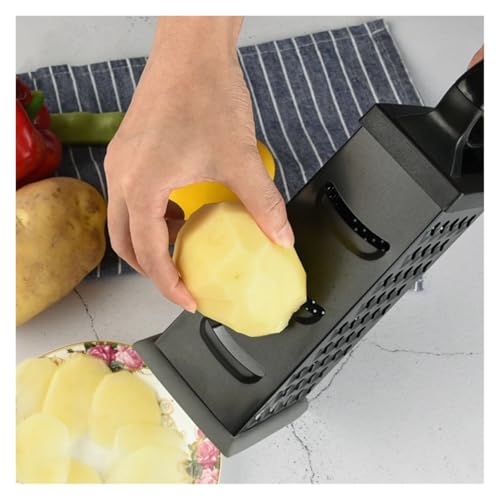 Rallador caja metálico 4 caras negro con mango miniatura 4