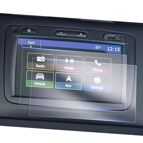 Film Protecteur d'écran de Navigation Renault et Dacia Duster 2018-2021 en PET 7 Pouces - 2 Pièces